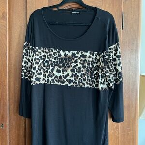HEIMISH USA Black Leopard Print Tunic